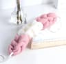 Exfoliating Bath Loofah Ball Color Block Foam Mesh Shower Sponge With Long Strap 7