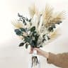 Golden Artificial Palm Leaves Faux Tropical Leaf Stems Set Of 5 For Vase And Party Decor 6