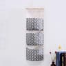 3 Pocket Hanging Wall Organizer Cotton Linen Storage Bag For Bedroom Kitchen And Living Room 10