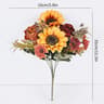 Autumn Artificial Sunflower Bouquet Simulated Fake Flowers For Wedding And Home Decor 5