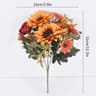 Autumn Artificial Sunflower Bouquet Simulated Fake Flowers For Wedding And Home Decor 6