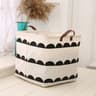 Foldable Cotton Linen Laundry Basket Storage Organizer Bag For Dirty Clothes And Household Sundries 11