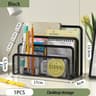 3 Tier Metal Mesh Desk Organizer Tray Black Document And Magazine File Holder Rack 7