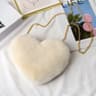 Faux Fur HeartShaped Crossbody Bag 6