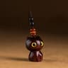 Creative Cute Cat Shape Lucky Blessing Charm Sandalwood Keychain Pendant 7
