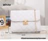 Embroidered Checkered Crossbody Chain Bag 10