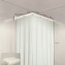 Invisible Folding Shower Partition And Waterproof Curtain Set 9