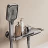 Wall Mounted Waterfall Bathtub Faucet With Handheld Shower Head 6