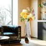 Contemporary Crushed Diamond Mirrored Floor Vase Collection 13