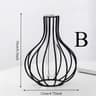 Ornamental Wrought Iron Gold Flower Vase 9