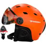 Integrally Molded PC EPS Skiing Helmet With BuiltIn Goggles 10