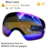 UV400 Anti Fog Double Layers Ski Goggles With Big Lens 24