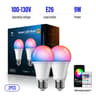 Atmospheric Smart RGB LED Bulb  WiFi  Bluetooth Color Changing Home Lighting 9