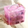 3Layer 18Grid Modular Storage Organizer  Stackable Transparent Case For Jewelry  Toys 7