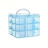 3Layer 18Grid Modular Storage Organizer  Stackable Transparent Case For Jewelry  Toys 8