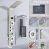 Black LED Light Shower Panel System  Modern Waterfall SPA Massage Column 7