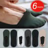 6Pack Mens Invisible Ice Silk Boat Socks  UltraThin  Odor Resistant 7