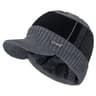 Thicken FurLined Winter Beanie With Brim  Unisex Thermal Knitted Hat 11