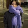 Luxury Winter CashmereFeel Scarf  Extra Long Solid Pashmina Wrap  Thick Tassel Shawl 19