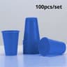 100Piece Colored Disposable Plastic Cup Set  Durable 220ml Party Supplies 11
