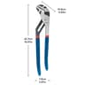 Industrial Chrome Vanadium Professional Water Pump Pliers 9