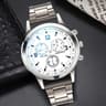 Mens Business Steel Band Quartz Watch  Fashion Timepiece With Matching Bracelet 8