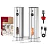 Stainless Steel Electric Pepper Grinder  USB Rechargeable Automatic Mill Set 7
