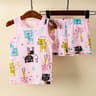Rainbow Animal Cartoon Pajamas Set  Soft Cotton Sleepwear For Toddlers  Babies 9