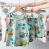 Rainbow Animal Cartoon Pajamas Set  Soft Cotton Sleepwear For Toddlers  Babies 14
