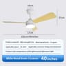 Modern Black Ceiling Fan Chandelier 10