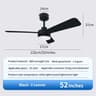Modern Black Ceiling Fan Chandelier 12
