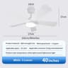 Modern Black Ceiling Fan Chandelier 14