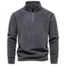 Quality Thickened Warm Fleece Jacket  Mens Zipper Neck Soft Shell Pullover 9
