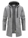 New Streetwear Mens Long Sleeve Sweatshirt  Oversized Winter Warm Jacket Coat 7