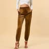 Relaxed Fit Velvet Harem Pants  HighWaisted Velour Joggers For Women 6