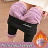 FleeceLined Letter Print Leggings  HighWaisted Thermal Winter Trousers 7