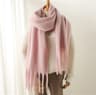 Winter CashmereSoft Pashmina Scarf  Oversized Solid Blanket Wrap With Large Tassels 11