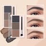 ThreeColor Eyebrow Powder Palette  Waterproof  LongLasting 3D Sculpting Kit 10