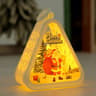 Mini Christmas LED Triangle Lantern  Festive Santa  Snowman Table Ornament  Party Scene Prop 7