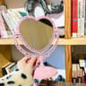Vintage European HeartShaped Vanity Mirror 3