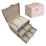 Lock Arch ThreeLayer Jewelry Box  Secure AllinOne Storage 9