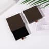 Thick Kraft Paper Drawer Jewelry Box  Minimalist Storage Case With Sponge Insert 14
