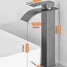 Waterfall Wash Basin Faucet With Hot And Cold Water Control 10