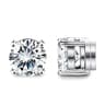 Crystal Strong Magnetic Ear Stud Set 8