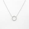 Delicate Small Circle Crystal Studs 9