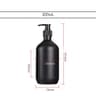 Matte Black Luxury Soap And Shampoo Dispenser  Refillable HighCapacity Bathroom Pump For Modern Hom 7