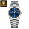 Stainless Steel Quartz Watch  Waterproof Luxury Timepiece With Date And Week Display For Women 11