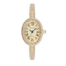 Elegant Oval Rhinestone Bracelet Watch  Luxury Roman Numeral Waterproof Quartz Timepiece For Women 10