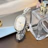 Oval LeafDiamond Bracelet Watch  Super Convenient PullCord Quartz Timepiece With NatureInspired Acc 9