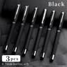 3Piece Executive Frosted Ballpoint Pen Set  07mm Titanium Steel Tip  UltraSmooth Neutral Ink For Hi 8